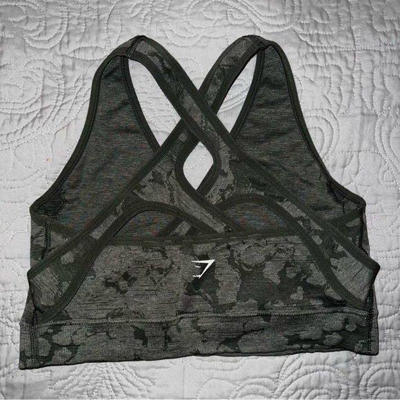 π¦ Gymshark Adapt Animal Print Sports Bra - Green - Sz Large - Picture 4 of 8